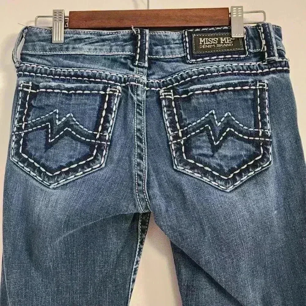 Miss Me Womens Sunny Bootcut Jeans 28x32 JPD1015-5 - Picture 5 of 13